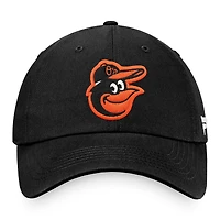 Casquette réglable Fanatics noire Baltimore Orioles Core pour hommes