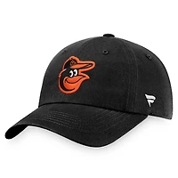 Casquette réglable Fanatics noire Baltimore Orioles Core pour hommes