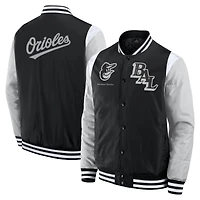 Veste à boutons-pression intégrale Elements Elite Baltimore Orioles Fanatics noire pour homme