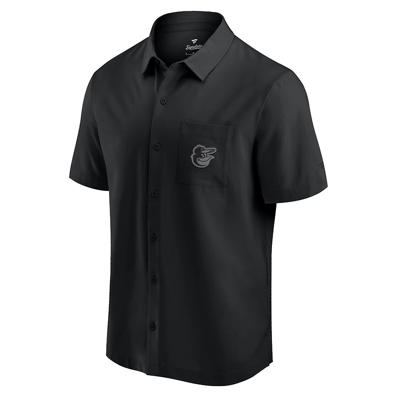 Men's Fanatics Light Pink Baltimore Orioles Front Office Button-Up Shirt