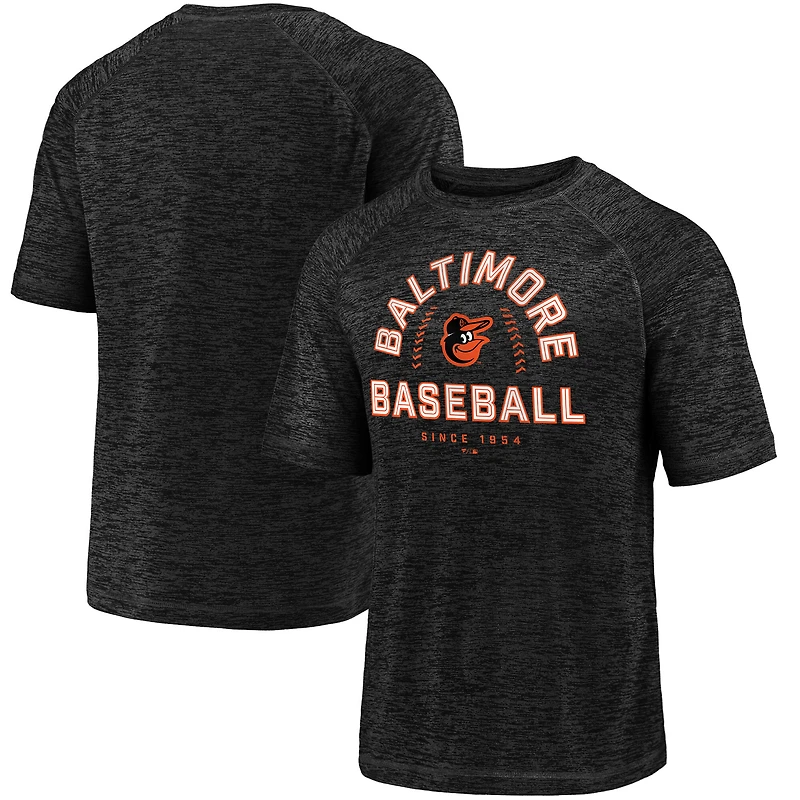 T-shirt rayé noir Fanatics Baltimore Orioles Line Up Primary Threat pour homme
