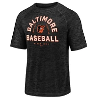 Men's Fanatics Black Baltimore Orioles Line Up Primary Threat Striated T-Shirt