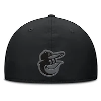 Casquette Overpower Flex noire Fanatics pour homme des Baltimore Orioles