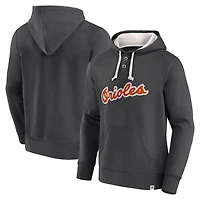 Sweat à capuche en molleton Henley Fanatics pour hommes, noir, Baltimore Orioles, Plan for Adversity