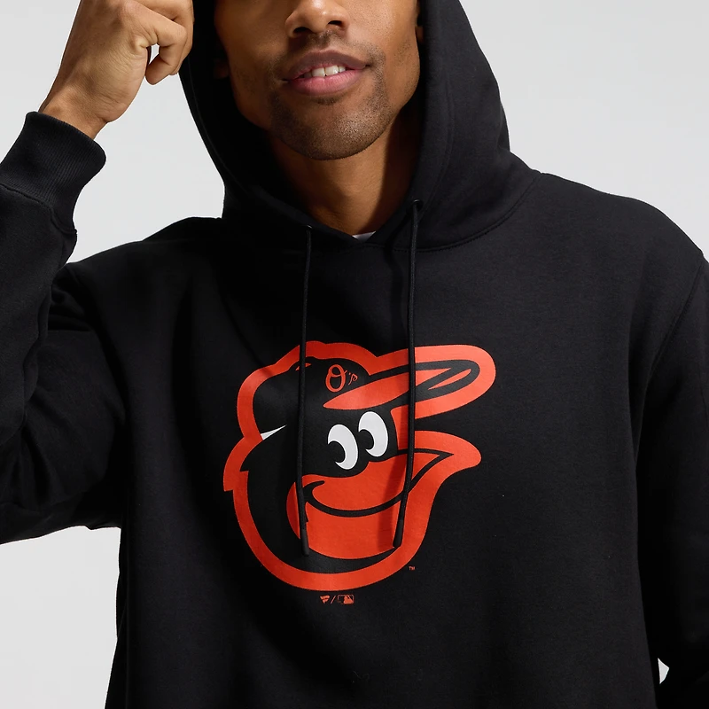 Sweat à capuche Fanatics noir pour homme, logo principal des Orioles de Baltimore, style Legacy
