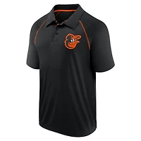 Polo raglan Strong Alone noir pour hommes Fanatics Baltimore Orioles