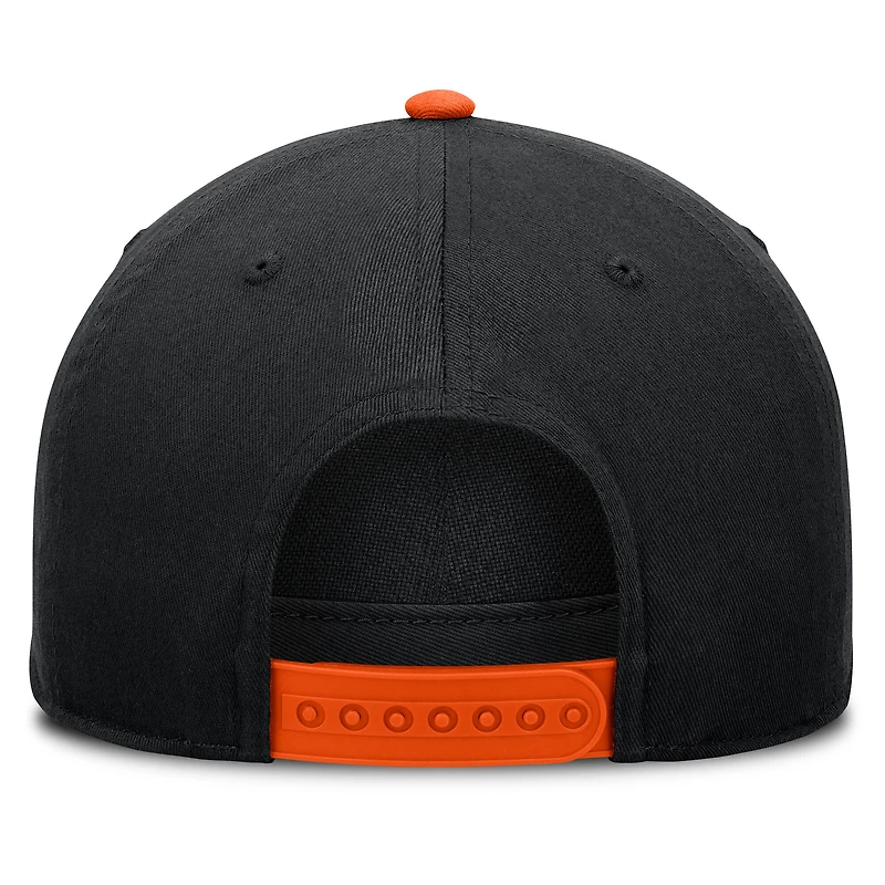 Casquette ajustable à deux coutures Fanatics noire Baltimore Orioles pour homme