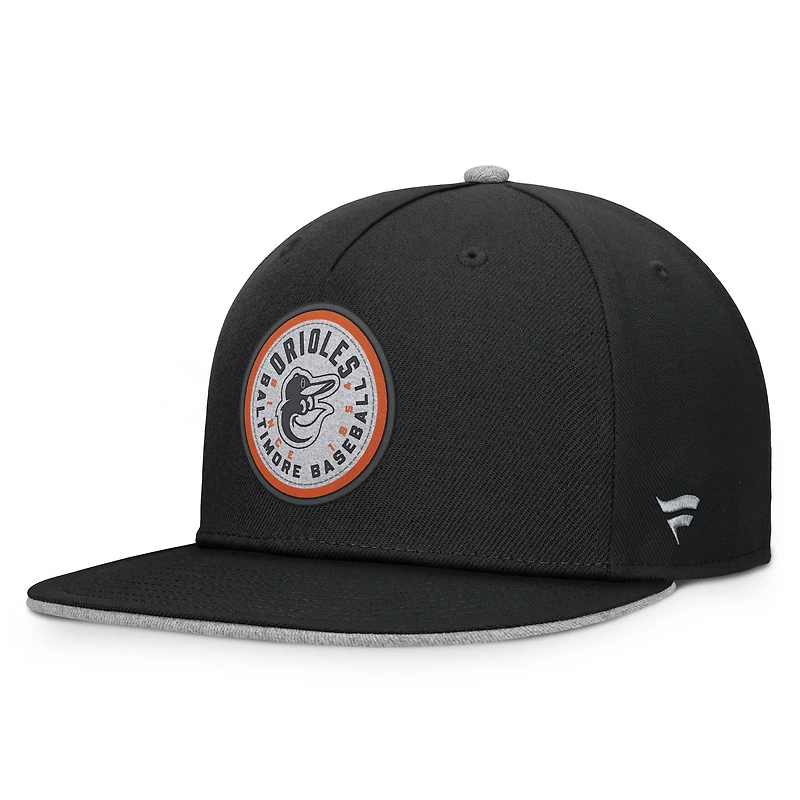Casquette à pression Velo noire Baltimore Orioles de Fanatics pour homme