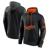 Sweat à capuche noir Fanatics pour hommes des Orioles de Baltimore Wild Winner