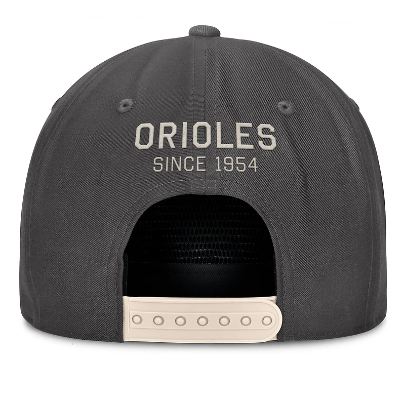 Men's Fanatics Charcoal Baltimore Orioles Closer Adjustable Hat