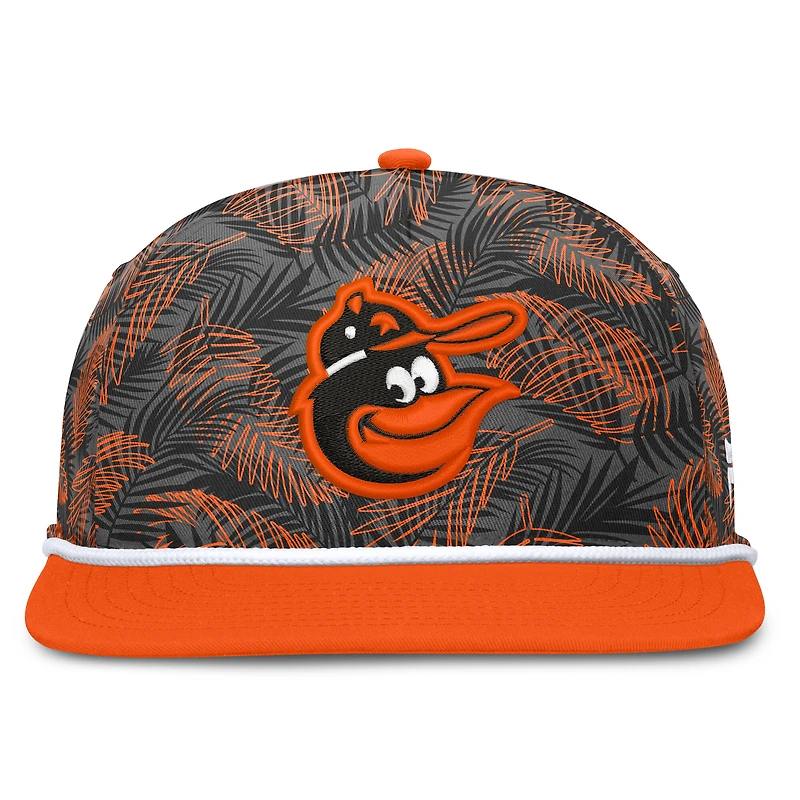 Men's Fanatics Gray/Orange Baltimore Orioles Spring Training Moon Golfer Adjustable Hat