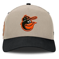Casquette ajustable Fanatics kaki/noir Baltimore Orioles Veteran A-Frame pour homme
