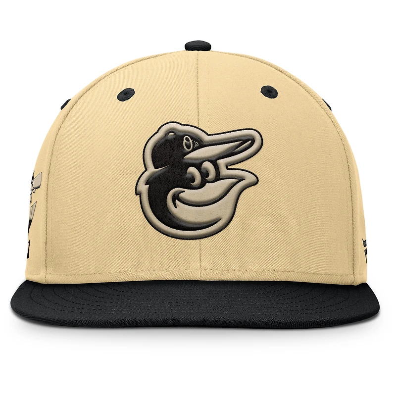 Men's Fanatics Khaki Baltimore Orioles Duel Adjustable Hat