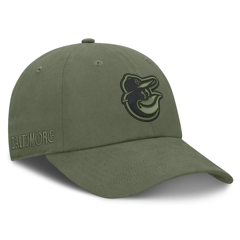 Men's Fanatics Olive Baltimore Orioles Pine Rider Adjustable Hat