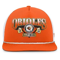 Casquette snapback Fanatics orange et blanche Baltimore Orioles Recall pour homme