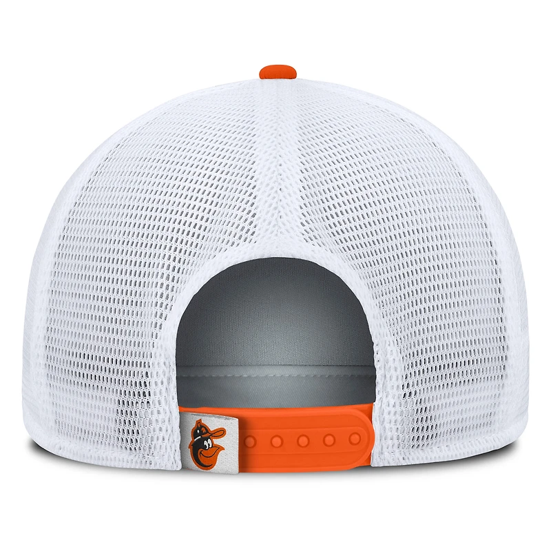 Men's Fanatics Orange/White Baltimore Orioles Recall Snapback Hat