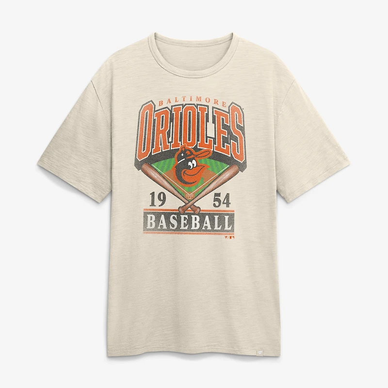 Men's Fanatics Tan Baltimore Orioles Stadium Slub T-Shirt
