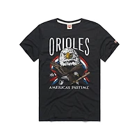 T-shirt homme Homage Charcoal Baltimore Orioles America's Pastime Tri-Blend