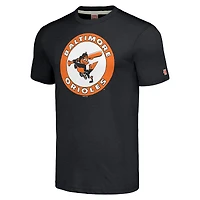 T-shirt tri-mélange avec logo dessiné à la main de collection Cooperstown des Orioles Baltimore, charbon bois Hommage pour hommes