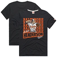Men's Homage Gunnar Henderson Charcoal Baltimore Orioles Graphic Player T-Shirt