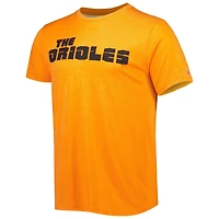 Men's Homage Orange Baltimore Orioles Hyper Local Tri-Blend T-Shirt