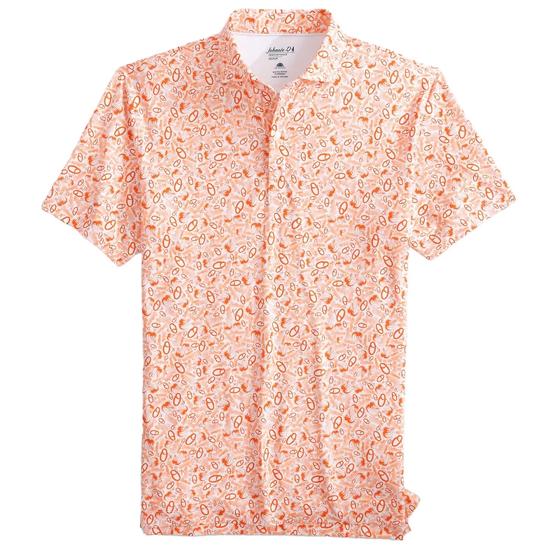 Men's  johnnie-O White Baltimore Orioles All Over Print Performance Polo