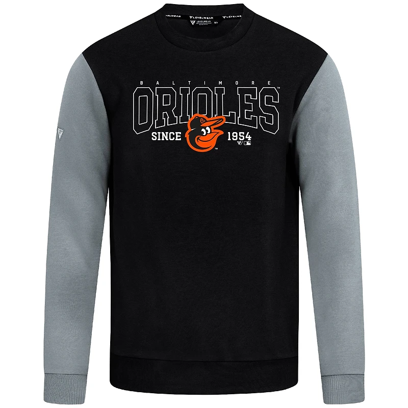 Sweat-shirt noir Levelwear pour homme, Accolade Ultimate Textbook, Baltimore Orioles