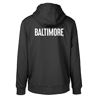 Sweat à capuche noir Baltimore Orioles City Connect Podium Core 2.0 pour homme Levelwear