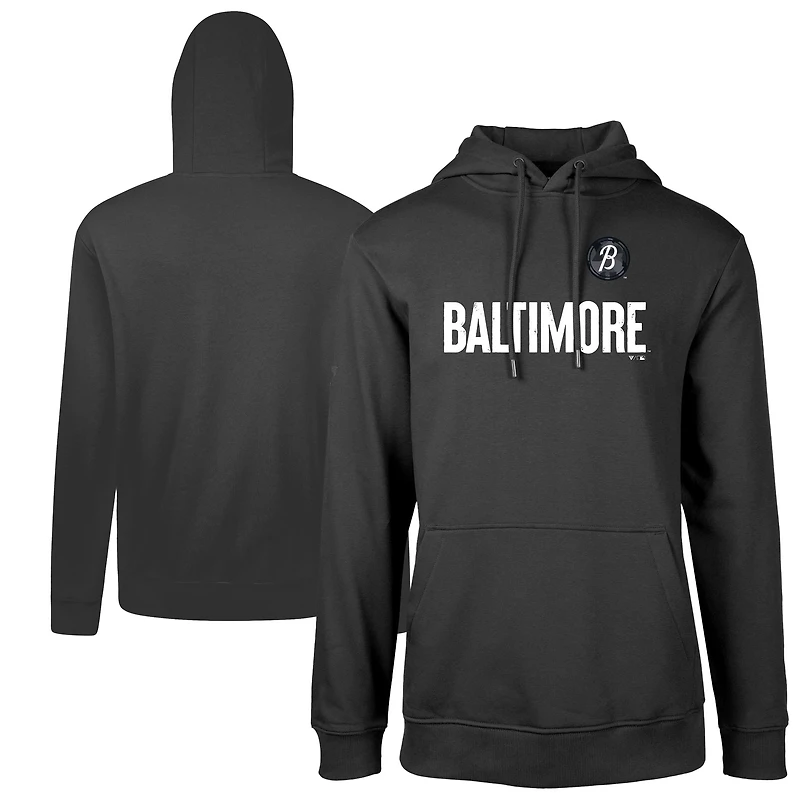 Sweat à capuche noir Baltimore Orioles City Connect Podium Core Logo pour homme Levelwear