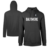 Sweat à capuche noir Baltimore Orioles City Connect Podium Core Logo pour homme Levelwear