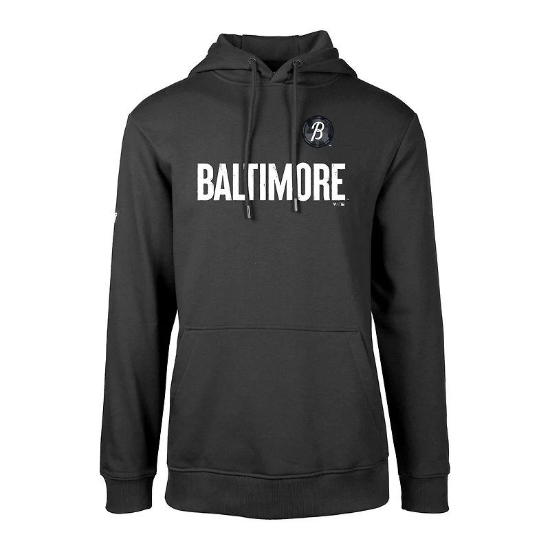 Sweat à capuche noir Baltimore Orioles City Connect Podium Core Logo pour homme Levelwear
