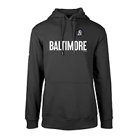 Sweat à capuche noir Baltimore Orioles City Connect Podium Core Logo pour homme Levelwear