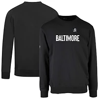 Men's Levelwear Black Baltimore Orioles City Connect Zane Core Logo Pullover Sweatshirt