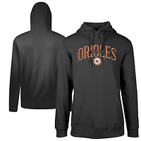 Men's Levelwear Black Baltimore Orioles Cooperstown Collection Podium Retro Pullover Hoodie