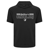 T-shirt à capuche noir Levelwear Phase Vanguard pour homme, Orioles de Baltimore