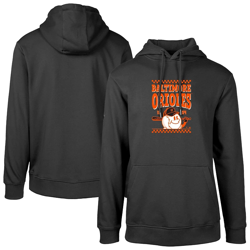 Sweat à capuche noir pour homme Levelwear Baltimore Orioles Podium Inaugural