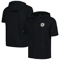 Sweat à capuche noir manches courtes et entièrement zippé Levelwear pour hommes des Orioles de Baltimore