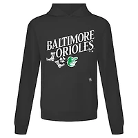 Men's Levelwear Black Baltimore Orioles St. Patrick's Day Relay Boots Pullover Hoodie