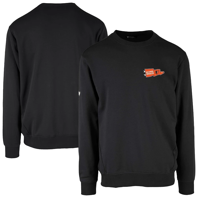 Men's Levelwear Black Baltimore Orioles Zane Rafters Pullover Sweatshirt