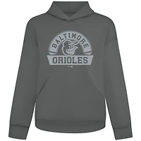 Men's Levelwear Gray Baltimore Orioles Luxe Signature Banner Arch Pullover Hoodie