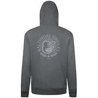 Men's Levelwear Gray Baltimore Orioles Podium Valiant Pullover Hoodie
