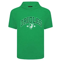 Men's Levelwear Green Baltimore Orioles St. Patrick's Day Phase Plaid Short Sleeve T-Shirt Hoodie