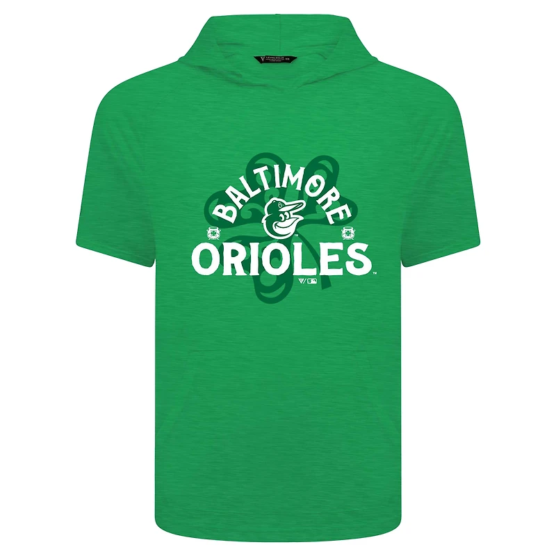 Men's Levelwear Green Baltimore Orioles St. Patrick's Day Phase Shamrock Short Sleeve T-Shirt Hoodie