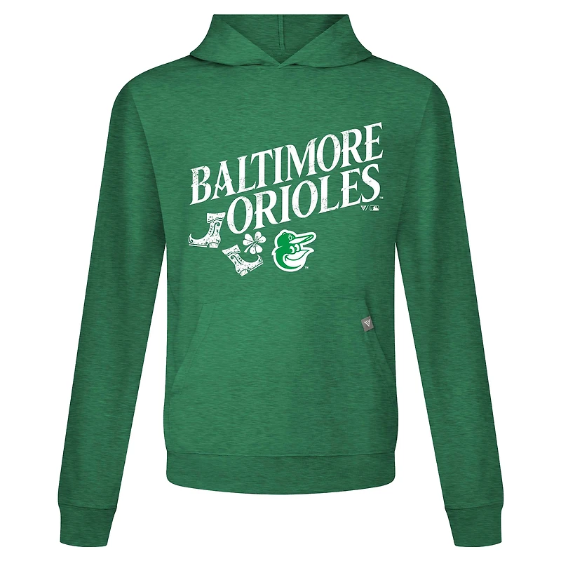 Sweat à capuche manches longues pour homme avec bottes relais de la Saint-Patrick des Baltimore Orioles Levelwear vert