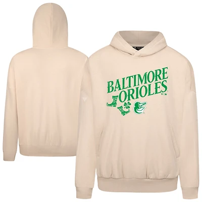 Men's Levelwear  Khaki Baltimore Orioles St. Patrick's Day Pullover Hoodie