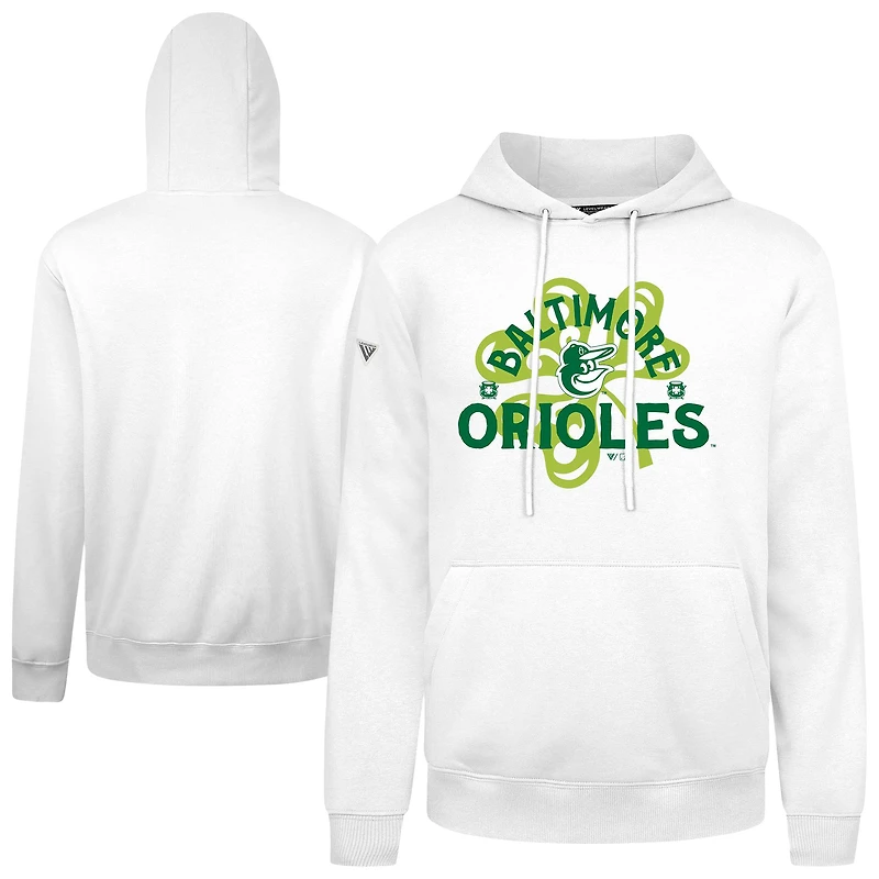 Men's Levelwear Baltimore Orioles St. Patrick's Day Podium Shamrock Pullover Hoodie