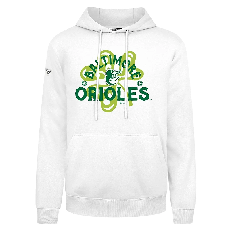 Men's Levelwear Baltimore Orioles St. Patrick's Day Podium Shamrock Pullover Hoodie