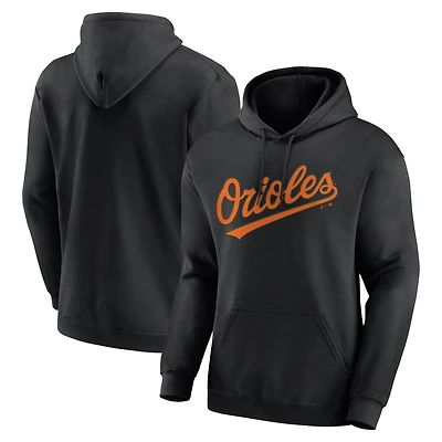 Sweat à capuche noir pour homme avec logo Baltimore Orioles