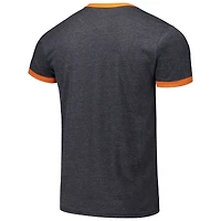 Men's Majestic Threads Black Baltimore Orioles Ringer Tri-Blend T-Shirt