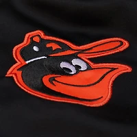 Men's Mitchell & Ness Black/Orange Baltimore Orioles Cooperstown Collection Team Origins Satin Full-Snap Jacket